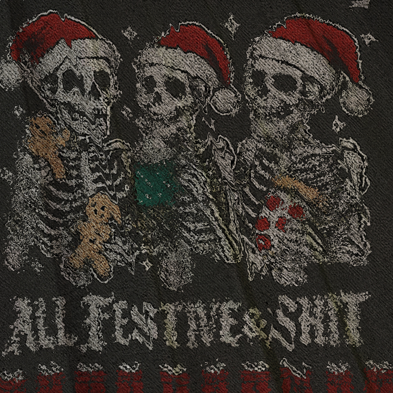 Look at Me Being Festive Skeleton Christmas Ugly Sweatshirt