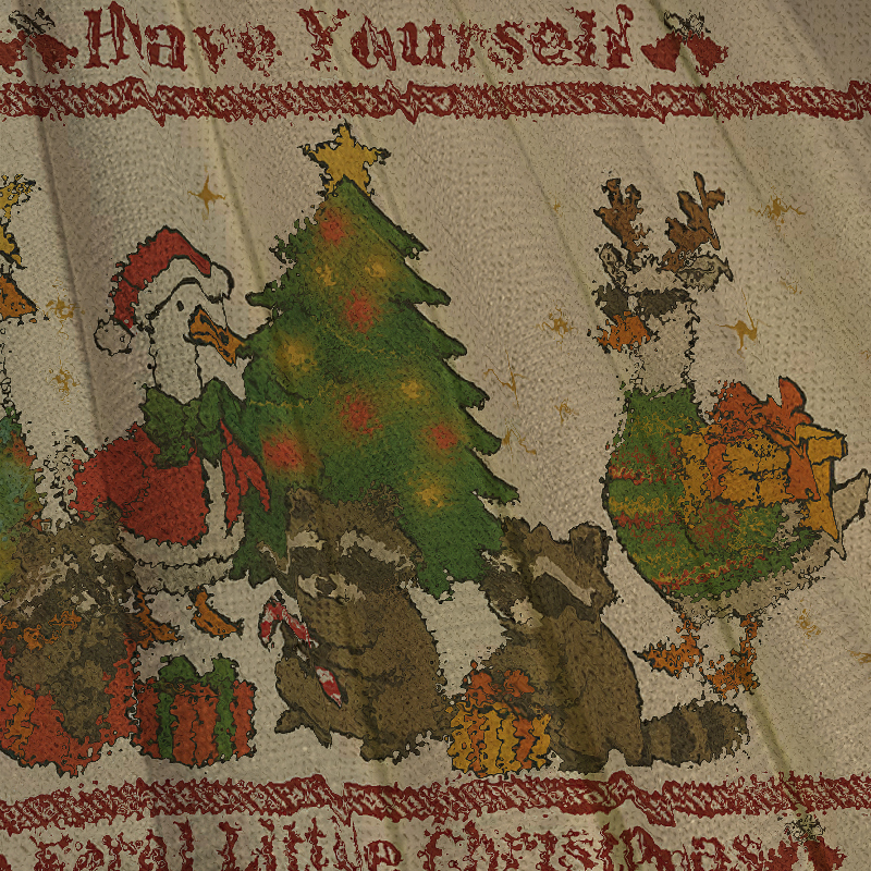 Wild Holiday Animal Party Christmas Ugly Sweatshirt