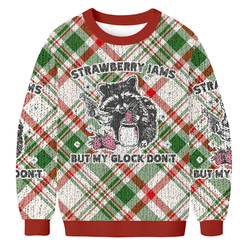 Raccoon Fun Christmas Ugly Sweatshirt