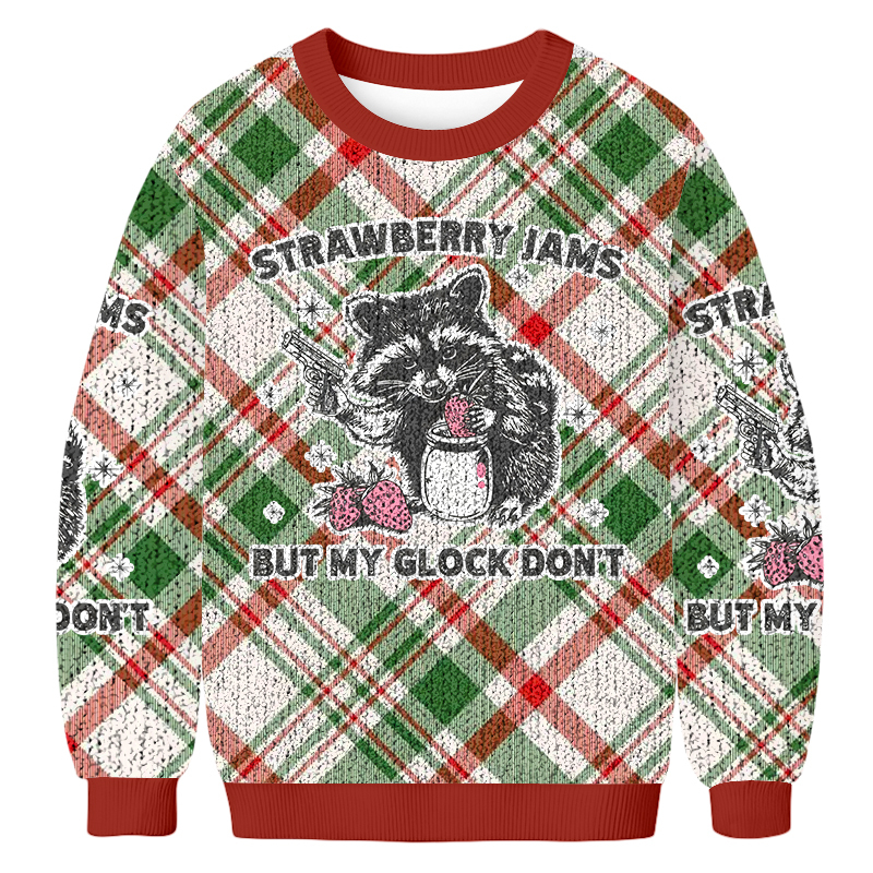 Raccoon Fun Christmas Ugly Sweatshirt