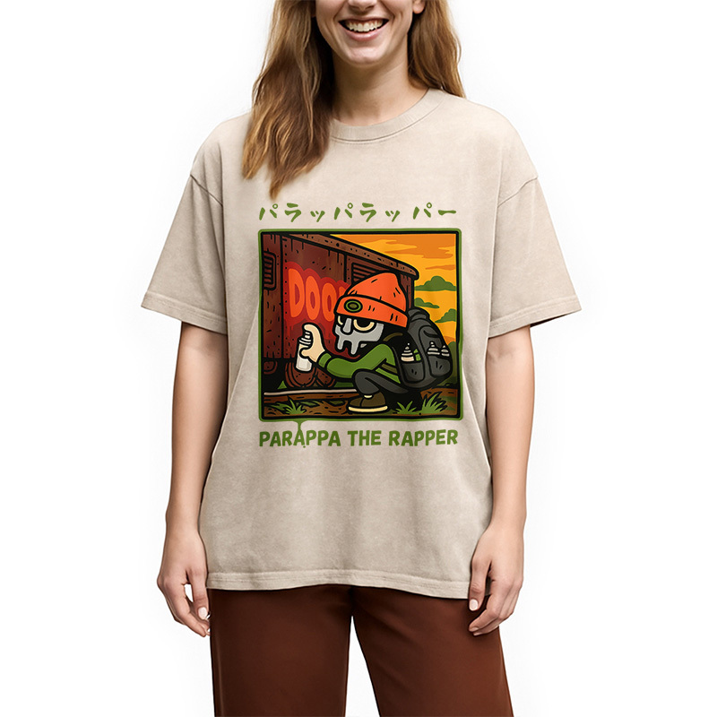 PaRappa the Rapper MF DOOM Washed T-Shirt