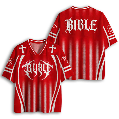Baddiecat Christian Faith Bible Mesh Jersey