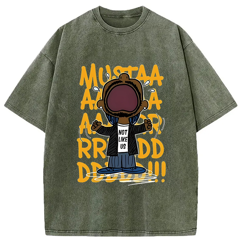Kendrick Mustard Lamar Rapper Washed T-Shirt