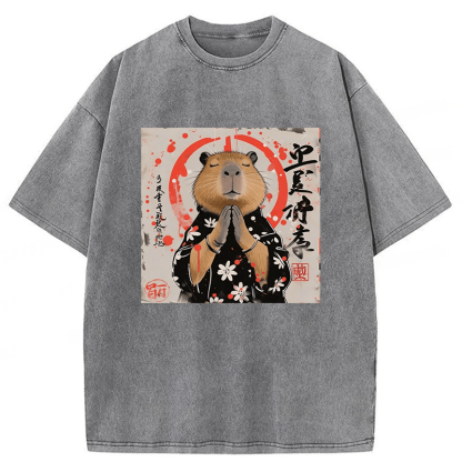 Tokyoviva Capybara Washed T-shirt