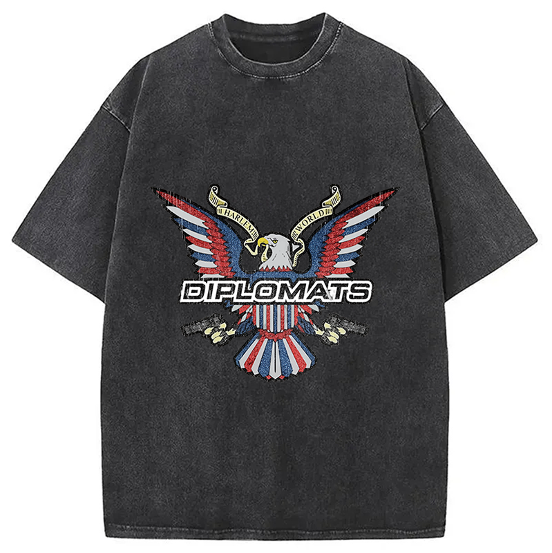 Retro Dipset Diplomats Logo Washed T-Shirt