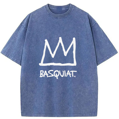 Jean Michel Basquiat Crown Washed T-Shirt