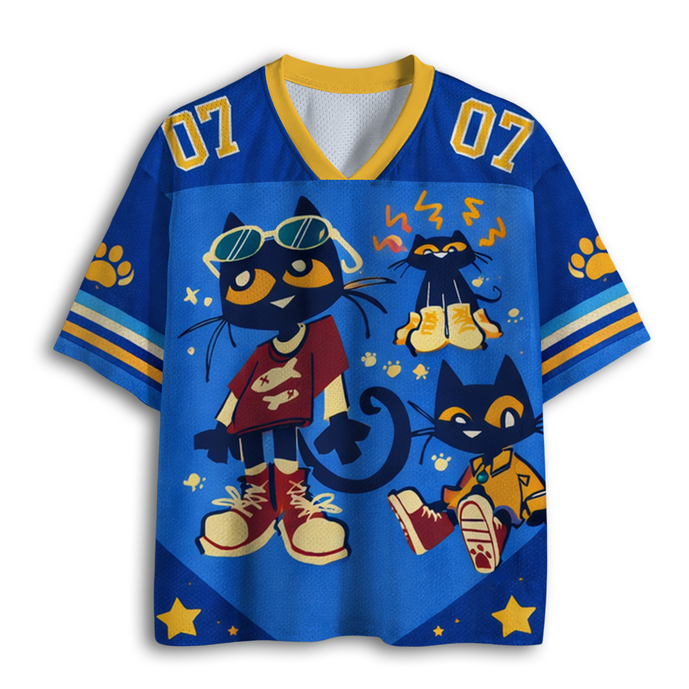 Baddiecat Pete The Cat Mesh Jersey