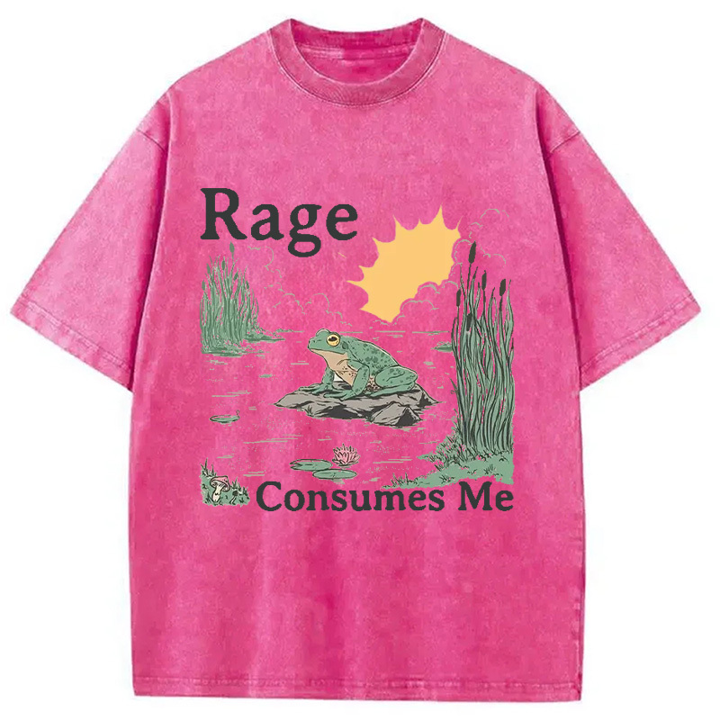 Rage Consumes Me Frog Pond Washed T-Shirt