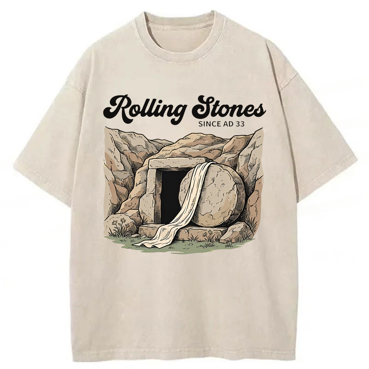 Tokyoviva Rolling Stones Since AD 33 Washed T-shirt