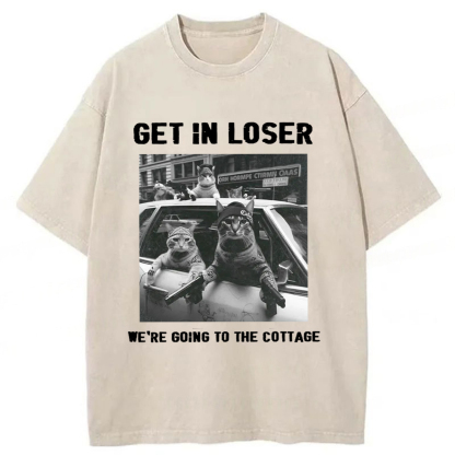 Tokyoviva Bandit Cat Washed T-shirt