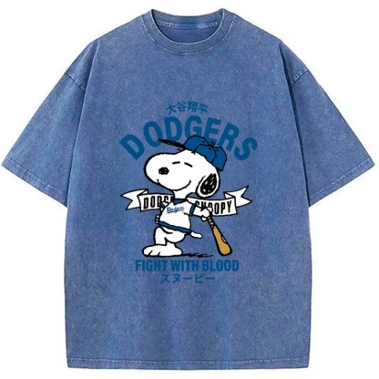 Dodgers Fight With Blood Washed T-Shirt