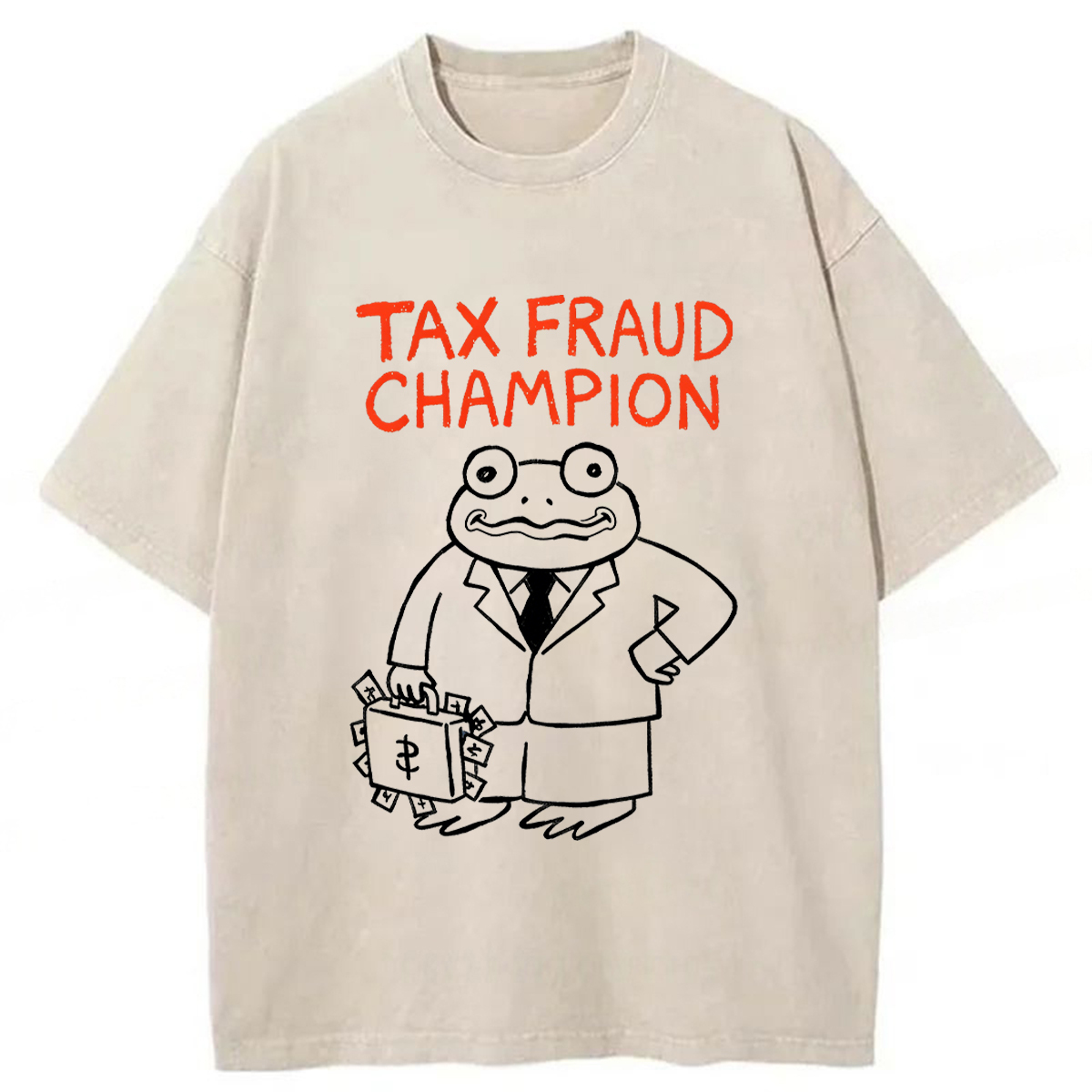 Tokyoviva Tax Fraud Frog Washed T-shirt