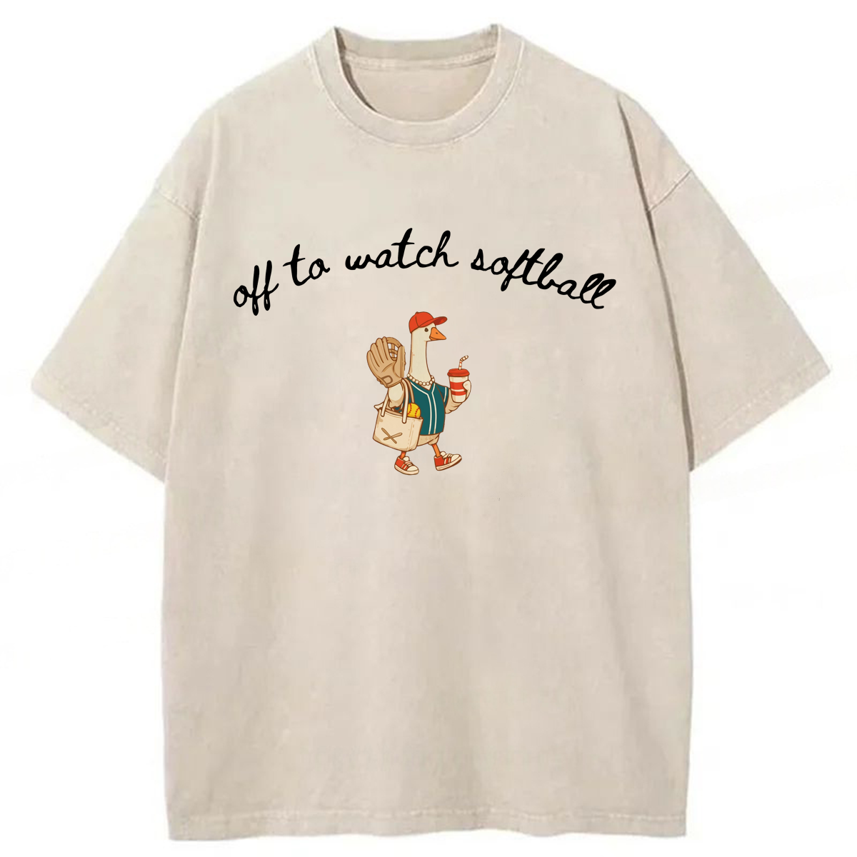 Tokyoviva Off To Watch Softball Washed T-shirt