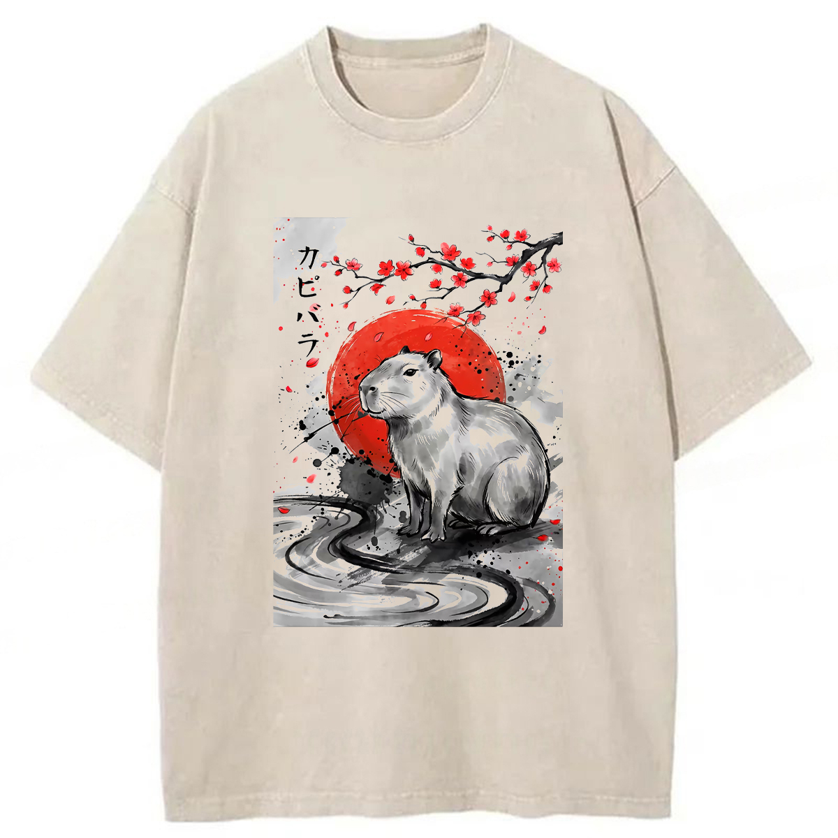 Tokyoviva Samurai Dolphin Washed T-shirt