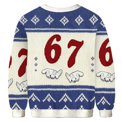 Baddiecat 67-Point Life Donut Ugly Sweatshirt