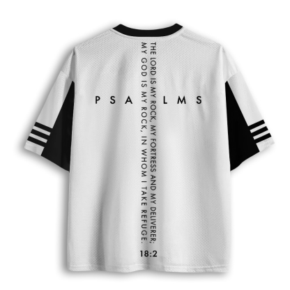 Baddiecat God Is My Rock Psalm 18:2 Mesh Jersey