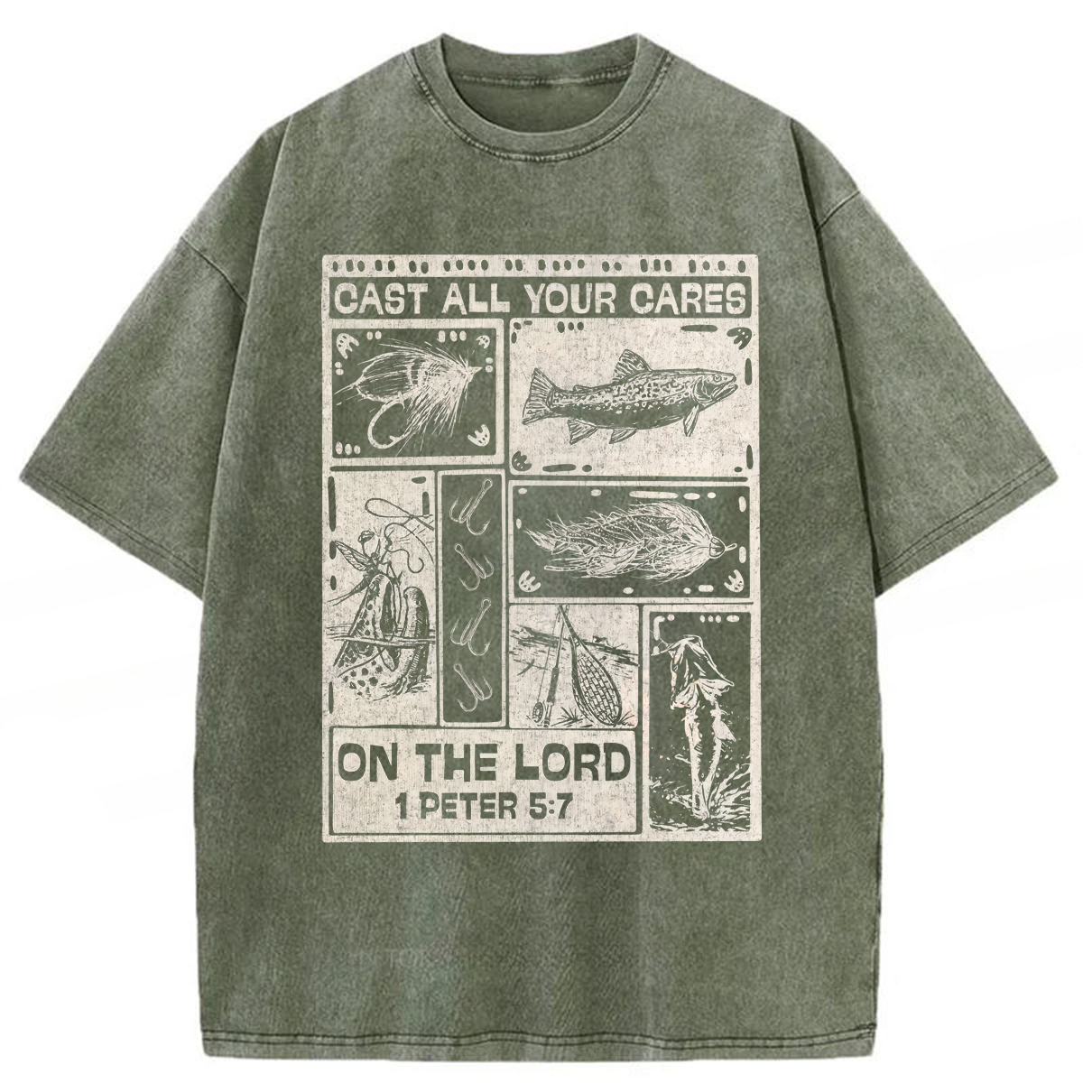 Tokyoviva Christian Fishing Washed T-shirt