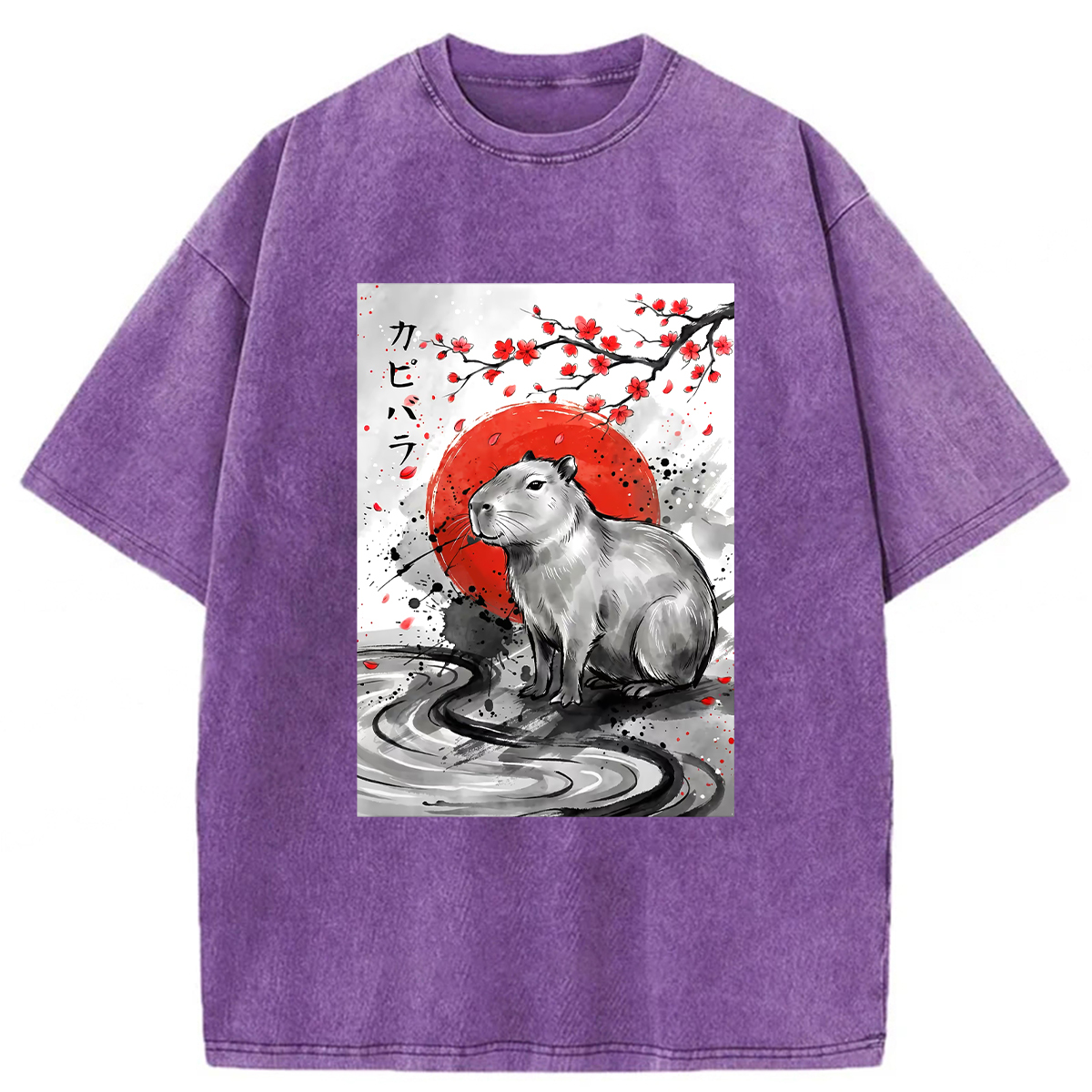 Tokyoviva Samurai Dolphin Washed T-shirt