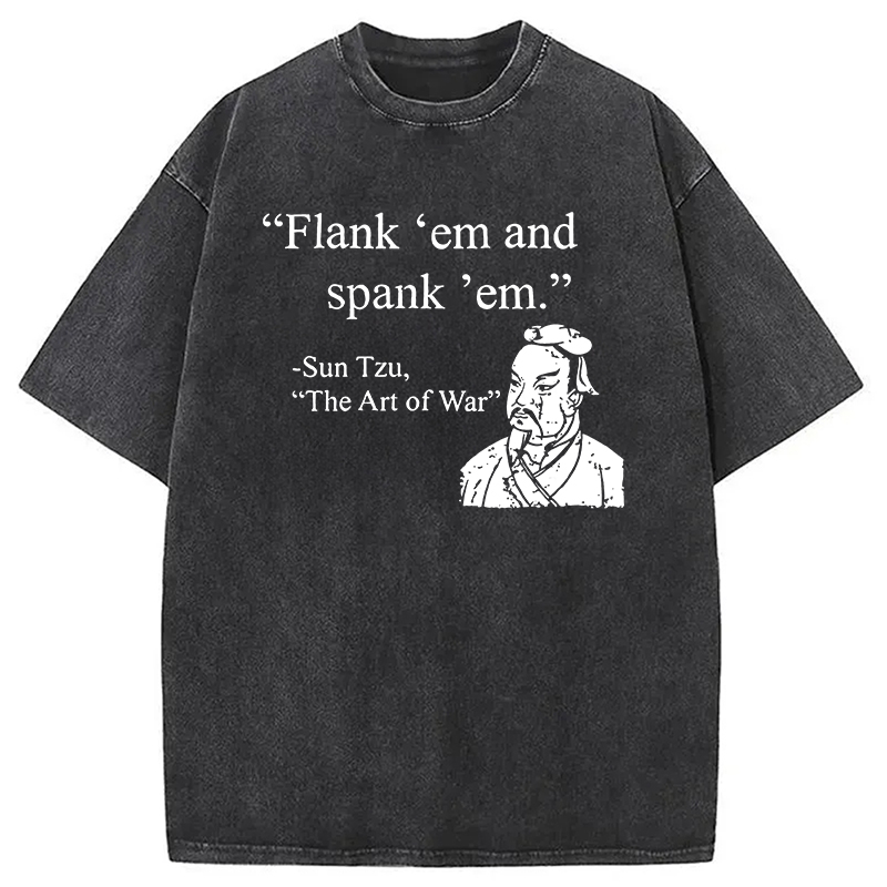 The Art Of War Funny Washed T-Shirt