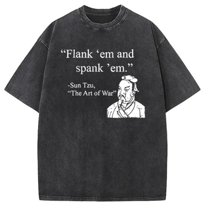 The Art Of War Funny Washed T-Shirt