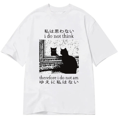Thinking Cat Classic T-Shirt
