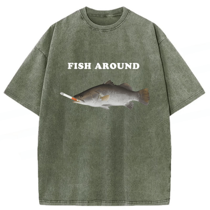 Tokyoviva Fish Around Washed T-shirt