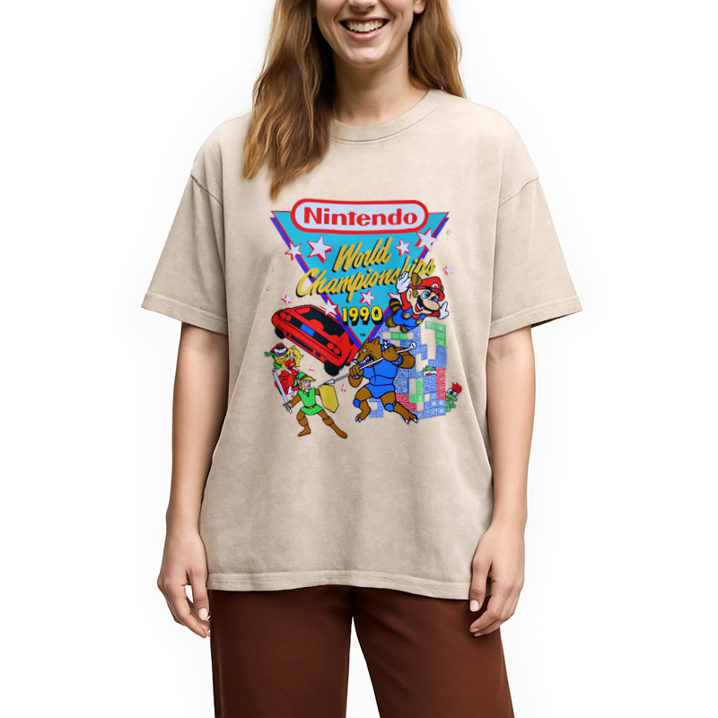 Nintendo 1990 World Championships Washed T-Shirt