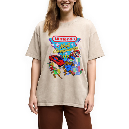 Nintendo 1990 World Championships Washed T-Shirt