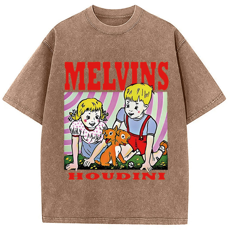 Melvins Houdini Metal Rock Band Washed T-Shirt