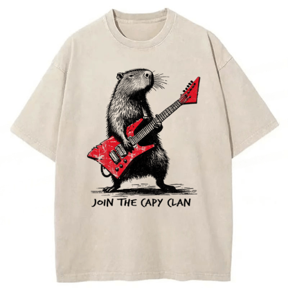Tokyoviva Capybara Rock Washed T-shirt