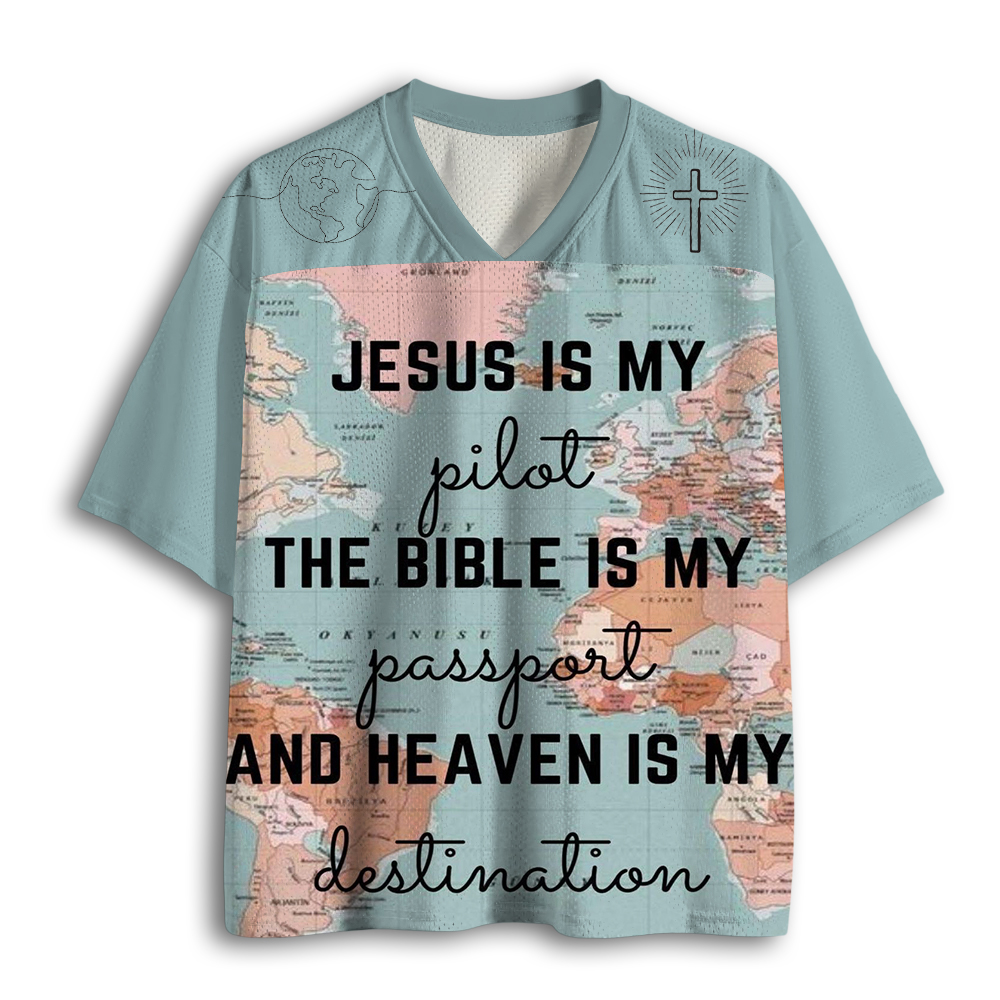 Baddiecat Jesus Is My Pilot Mesh Jersey