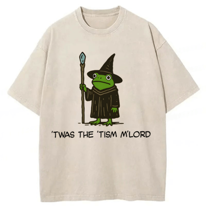Tokyoviva Twas The Tism Frog Wizard Washed T-shirt