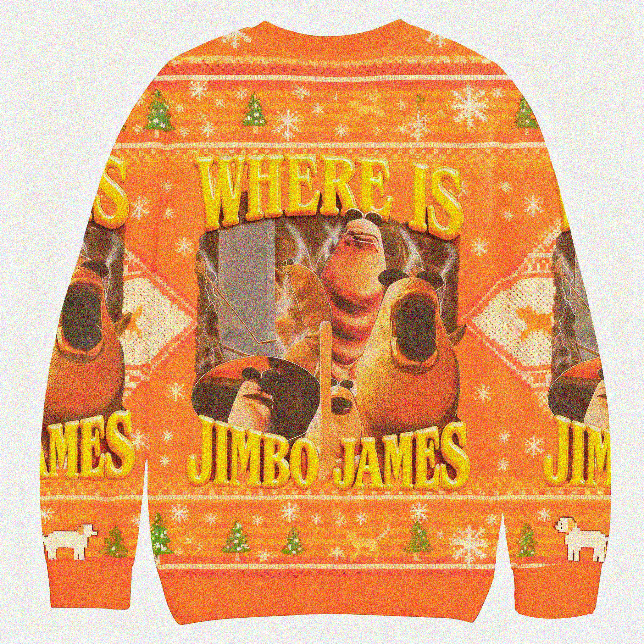 Baddiecat Where Is Jimbo James Christmas Ugly Sweatshirt