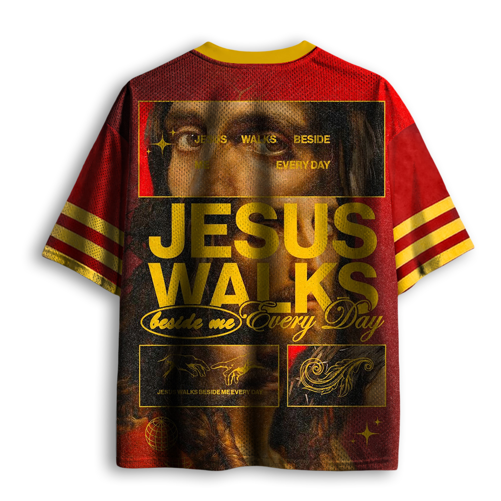 Baddiecat Jesus Walk Mesh Jersey