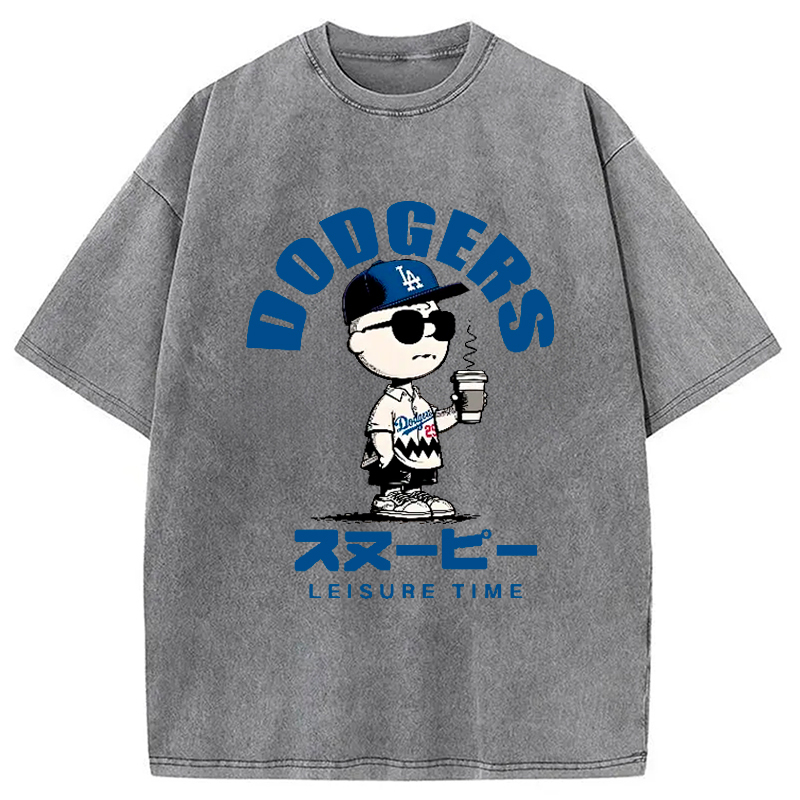 Dodger Snoopy Vintage Japanese Washed T-Shirt