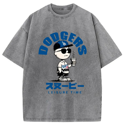 Dodger Snoopy Vintage Japanese Washed T-Shirt