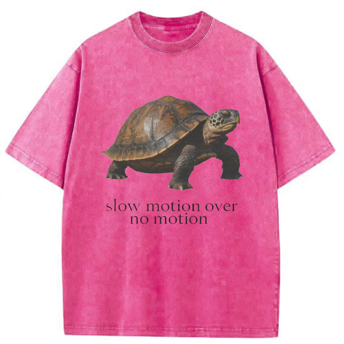 Tokyoviva Slow Motion Over No Motion Turtle Washed T-shirt