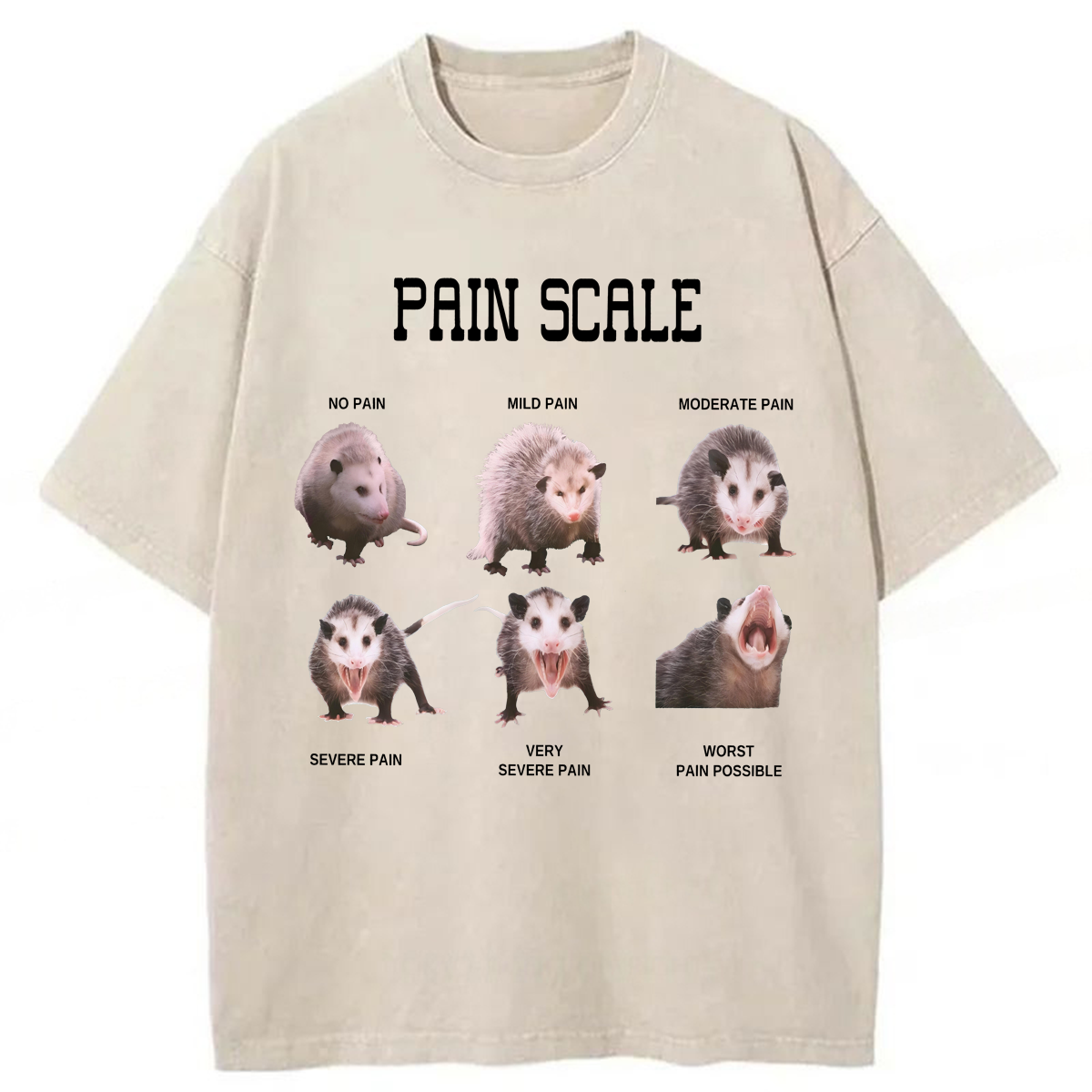 Tokyoviva Nurse Pain Scale Pain Assessment Washed T-shirt