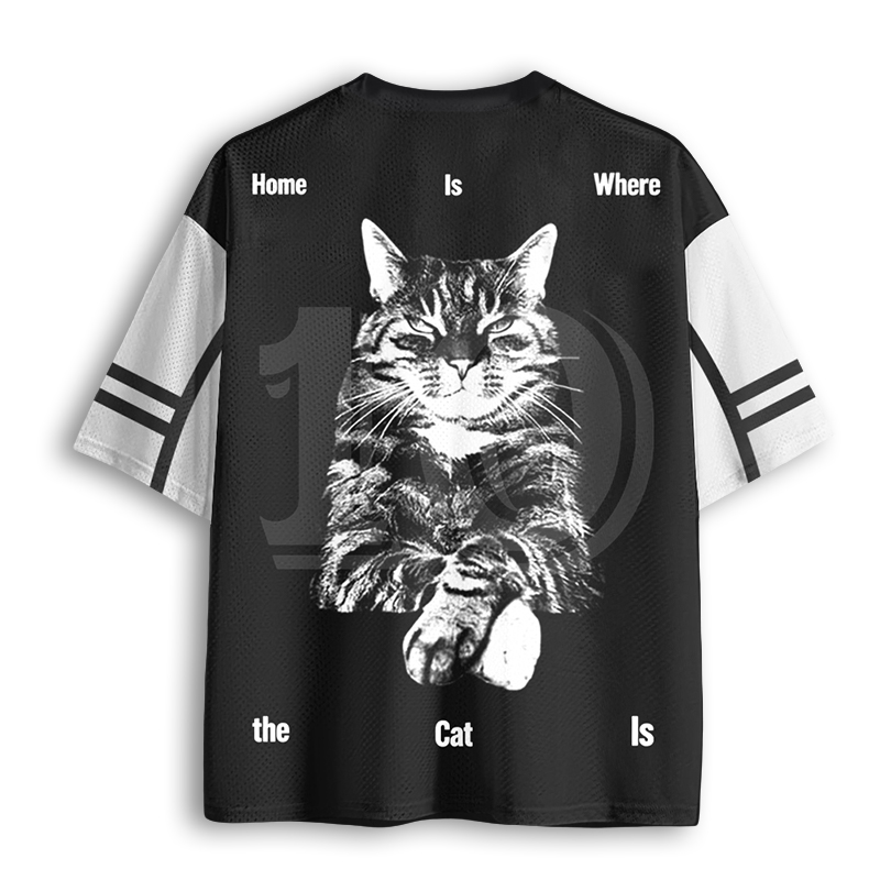 Baddiecat Home Is Where The Cat Is Mesh Jersey