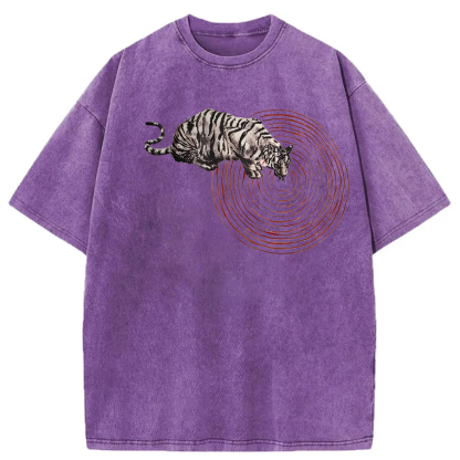 Tokyoviva Funny Tiger Washed T-shirt