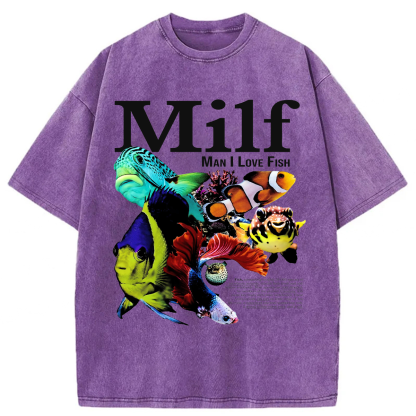 Tokyoviva Man I Love Fish Washed T-shirt