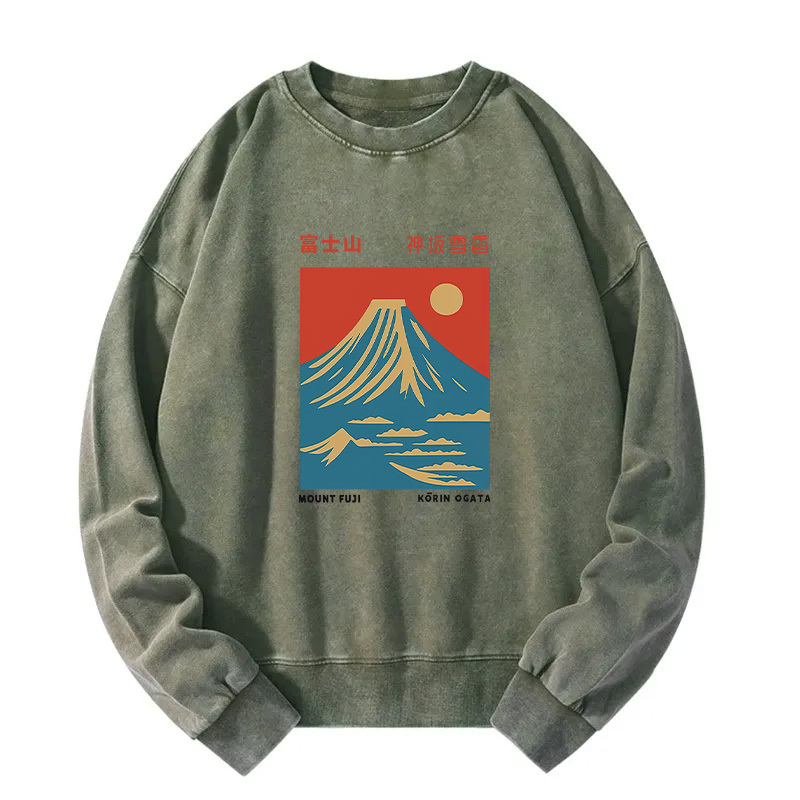 Mount Fuji Vintage Washed Sweatshirt
