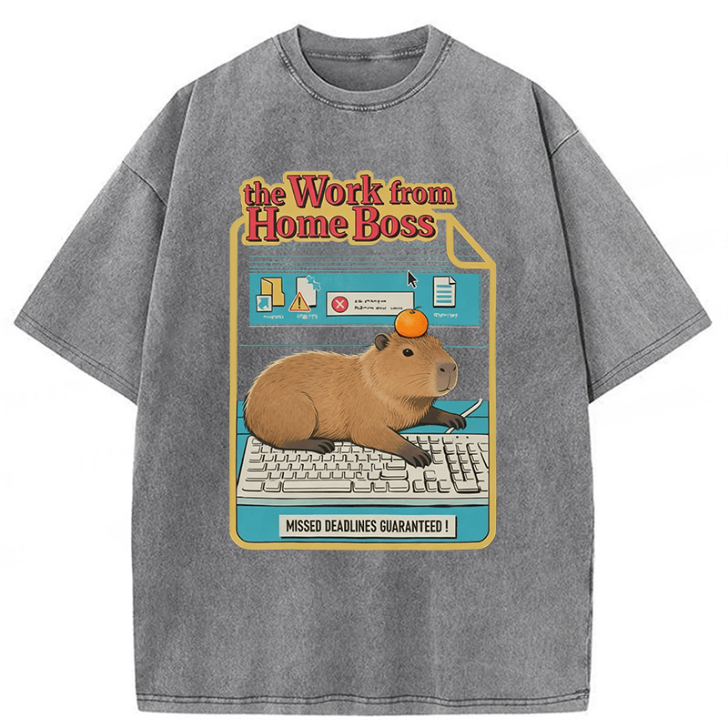 Tokyoviva Capybara Funny Washed T-shirt