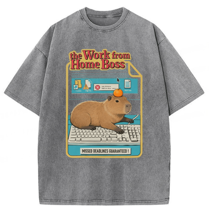 Tokyoviva Capybara Funny Washed T-shirt