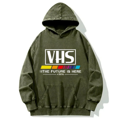 VHS 1976 Vintage Washed Hoodie