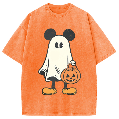 Halloween Mickey Washed T-Shirt