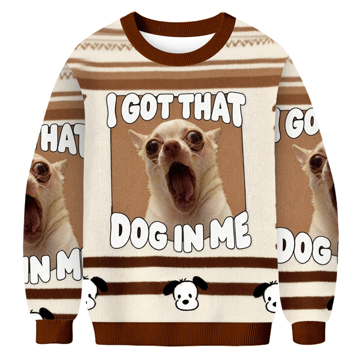 TokyovivaI Got That Dog In Me Christmas Ugly Sweatshirt