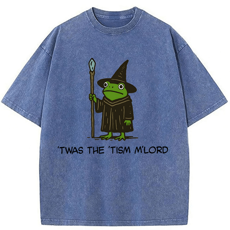 Tokyoviva Twas The Tism Frog Wizard Washed T-shirt