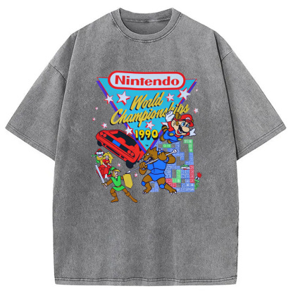 Nintendo 1990 World Championships Washed T-Shirt