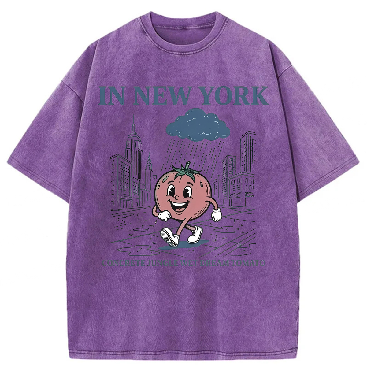 Tokyoviva In New York Concrete Jungle Wet Dream Tomato Washed T-shirt
